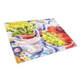 thumbnail image 1 of Caroline's Treasures Apples, Plums and Grapes with Flowers Glass Cutting Board Large, 1 of 2