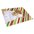 thumbnail image 1 of Caroline's Treasures Australian Shepherd Candy Cane Holiday Christmas Glass Cutting Board Large, 1 of 2