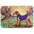 thumbnail image 1 of Caroline's Treasures Autumn Airedale Terrier Glass Cutting Board Large, 1 of 3