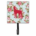 thumbnail image 1 of Caroline's Treasures BB1081-RS-BU-SH4 Great Dane Shabby Chic Blue Roses Leash or Key Holder, Blue, Single Hook, multicolor, 1 of 2