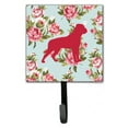 thumbnail image 1 of Caroline's Treasures BB1083-RS-BU-SH4 Rottweiler Shabby Chic Blue Roses Leash or Key Holder, Blue, Single Hook, multicolor, 1 of 2