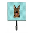 thumbnail image 1 of Caroline's Treasures BB1149SH4 Checkerboard Blue German Shepherd Leash or Key Holder, 7Hx4.25W, multicolor, 1 of 2