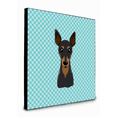 thumbnail image 1 of Caroline's Treasures BB1178UP88 Checkerboard Blue Min Pin Artwork Wall Panel, , multicolor, 1 of 1