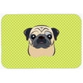thumbnail image 1 of Caroline's Treasures BB1324MP Checkerboard Lime Green Fawn Pug Mouse Pad, Hot Pad or Trivet, Large, multicolor, 1 of 1