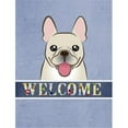 thumbnail image 1 of Caroline's Treasures BB1424GF French Bulldog Welcome Flag Garden Size , Small, multicolor, 1 of 3