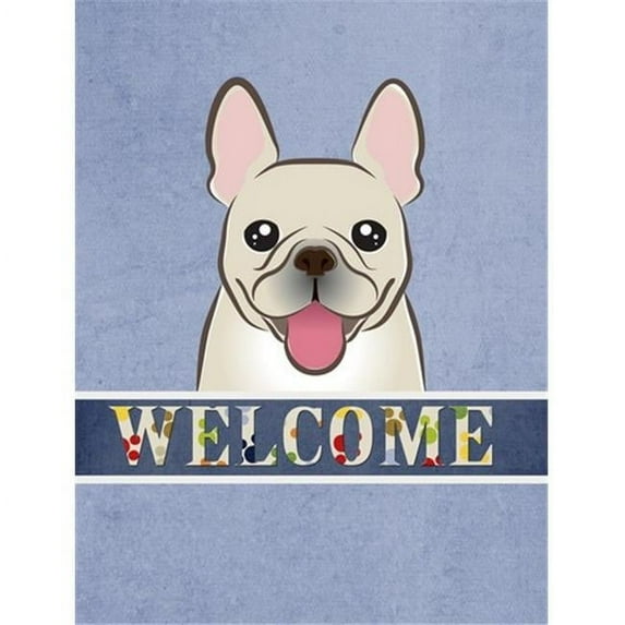 Caroline's Treasures BB1424GF French Bulldog Welcome Flag Garden Size , Small, multicolor