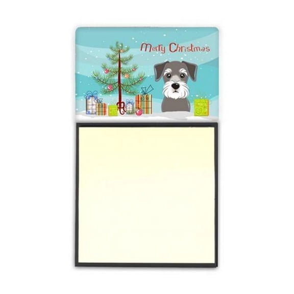 Caroline's Treasures BB1578SN Christmas Tree and Schnauzer Sticky Note Holder, Large, multicolor