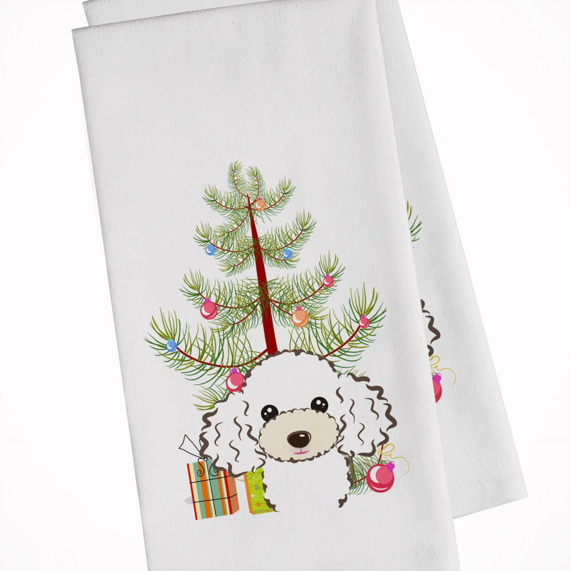https://i5.walmartimages.com/seo/Caroline-s-Treasures-BB1629WTKT-Christmas-Tree-and-White-Poodle-White-Kitchen-Towel-Set-of-2-Dish-Towels-19-X-25_bc30c125-0163-4421-92c8-ae3cd1d7d79a.87073e67140459163cd5e8f4d4428049.jpeg