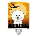 thumbnail image 1 of Caroline's Treasures BB1775CNL Halloween Bichon Frise Ceramic Night Light, 6x4x3", multicolor, 1 of 2