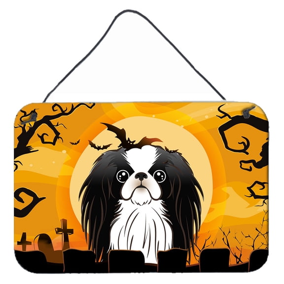 Caroline's Treasures BB1788DS812 Halloween Japanese Chin Wall or Door Hanging Prints , 8x12, multicolor