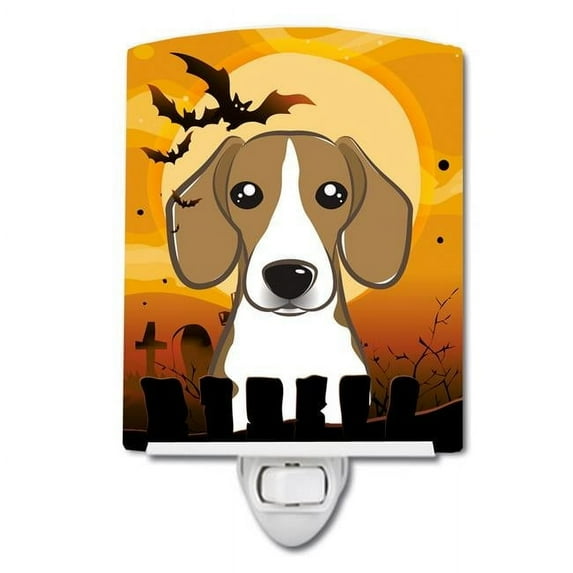 Caroline's Treasures BB1797CNL Halloween Beagle Ceramic Night Light, 6x4x3", multicolor