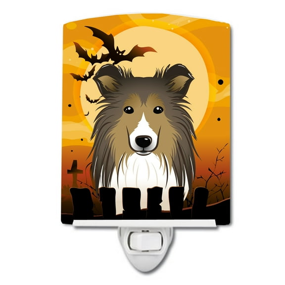 Halloween Sheltie Ceramic Night Light