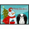 thumbnail image 1 of Caroline's Treasures BB1850MAT Snowman with Japanese Chin Door Mat, Indoor Rug or Outdoor Welcome Mat 18x27 Doormat ,, 1 of 2