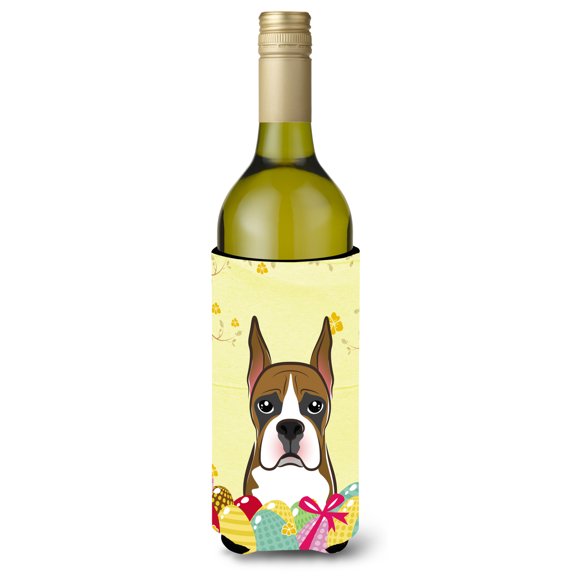 Caroline's Treasures BB1905LITERK Boxer Easter Egg Hunt Wine Bottle Hugger, Wine Bottle, multicolor