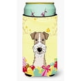 thumbnail image 1 of Caroline's Treasures BB1929TBC Wire Haired Fox Terrier Easter Egg Hunt Tall Boy beverage Insulator Hugger , Tall Boy,, 1 of 2