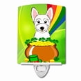 thumbnail image 1 of Caroline's Treasures BB1970CNL Westie St. Patrick's Day Ceramic Night Light, 6x4x3", multicolor, 1 of 2