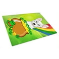 thumbnail image 1 of Caroline's Treasures BB1970LCB Westie St. Patrick's Day Glass Cutting Board Large, 12H x 16W, multicolor, 1 of 2