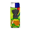 thumbnail image 1 of Caroline's Treasures BB1979MUK Black Labrador St. Patrick's Day Michelob Ultra beverage Insulator for slim cans , Slim, 1 of 3