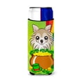 thumbnail image 1 of Caroline's Treasures BB1995MUK Chihuahua St. Patrick's Day Michelob Ultra beverage Insulator for slim cans , Slim Can,, 1 of 3