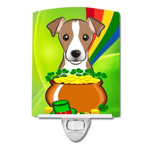 Jack Russell Terrier St. Patrick's Day Ceramic Night Light