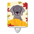 thumbnail image 1 of Weimaraner Thanksgiving Ceramic Night Light, 1 of 2