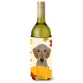 thumbnail image 1 of Caroline's Treasures BB2039LITERK Wirehaired Dachshund Thanksgiving Wine Bottle beverage Insulator Hugger , Wine Bottle,, 1 of 2