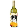 thumbnail image 1 of Caroline's Treasures BB2047LITERK Border Collie Thanksgiving Wine Bottle Hugger, Wine Bottle, multicolor, 1 of 2
