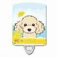 thumbnail image 1 of Caroline's Treasures BB2126CNL Buff Poodle Summer Beach Ceramic Night Light, 6x4x3", multicolor, 1 of 2