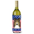 thumbnail image 1 of Caroline's Treasures BB2172LITERK American Flag and Sheltie Wine Bottle Hugger, Wine Bottle, multicolor, 1 of 2
