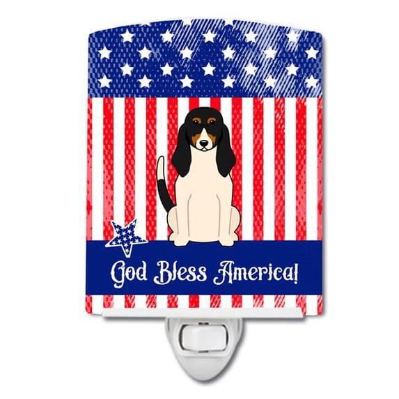 Patriotic USA Swiss Hound Ceramic Night Light