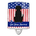 thumbnail image 1 of Caroline's Treasures BB3052CNL Patriotic Black Labrador Ceramic Night Light, 6x4x3", multicolor, 1 of 2