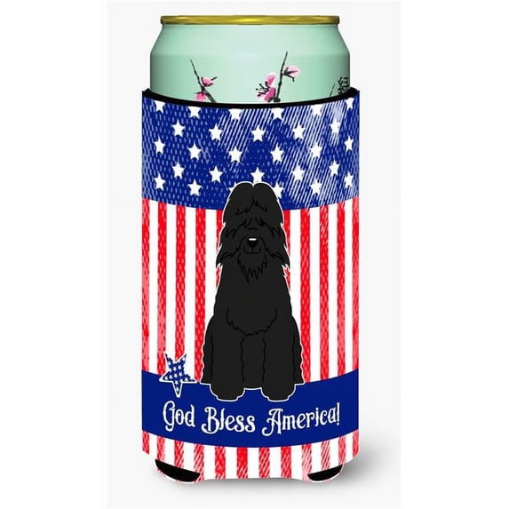 Caroline's Treasures BB3069TBC Patriotic USA Bouvier des Flandres Tall Boy Beverage Insulator Hugger , Tall Boy,
