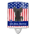 thumbnail image 1 of Caroline's Treasures BB3107CNL Patriotic Chinese Crested Black Ceramic Night Light, 6x4x3", multicolor, 1 of 2