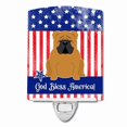 thumbnail image 1 of Caroline's Treasures BB3117CNL Patriotic English Bulldog Red Ceramic Night Light, 6x4x3", multicolor, 1 of 2