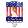 thumbnail image 1 of Caroline's Treasures BB3130CNL PatrioticBull Terrier Red White Ceramic Night Light, 6x4x3", multicolor, 1 of 2