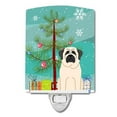 thumbnail image 1 of Caroline's Treasures BB4142CNL Merry Christmas Tree Mastiff White Ceramic Night Light, 6x4x3", multicolor, 1 of 2