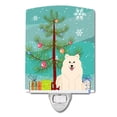 thumbnail image 1 of Caroline's Treasures BB4155CNL Merry Christmas Tree Samoyed Ceramic Night Light, 6x4x3", multicolor, 1 of 2