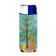 thumbnail image 1 of Caroline's Treasures BB4194MUK Merry Christmas Tree Poodle Tan Michelob Ultra Hugger for slim cans , Slim Can,, 1 of 3