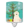 thumbnail image 1 of Caroline's Treasures BB4208CNL Merry Christmas Tree Great Pyrenese Ceramic Night Light, 6x4x3", multicolor, 1 of 2
