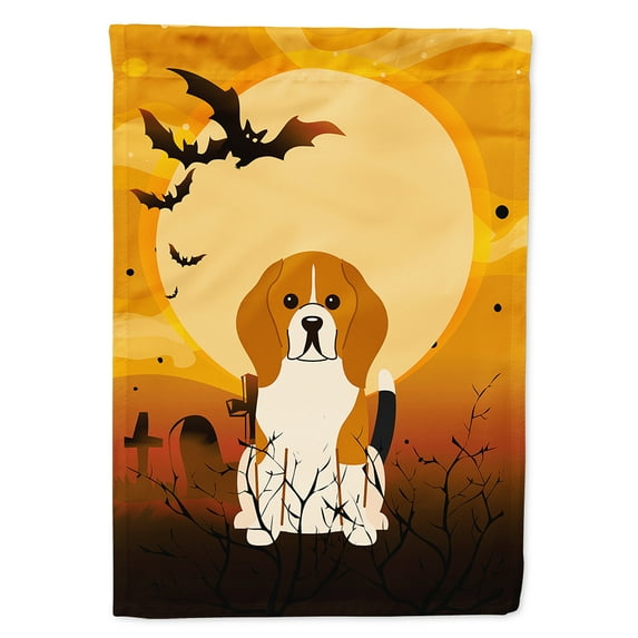 Caroline's Treasures BB4306CHF Halloween Beagle Tricolor Flag Canvas House Size , Large, multicolor