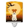thumbnail image 1 of Caroline's Treasures BB4367CNL Halloween Wire Fox Terrier Ceramic Night Light, 6x4x3", multicolor, 1 of 2