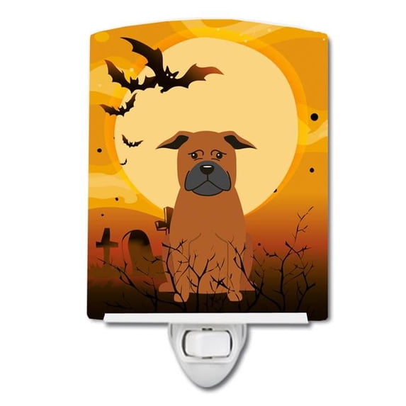 Caroline's Treasures BB4377CNL Halloween Chinese Chongqing Dog Ceramic Night Light, 6x4x3", multicolor