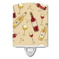 thumbnail image 1 of Red and White Wine Ceramic Night Light, 1 of 2