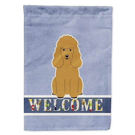 Caroline's Treasures BB5650GF Poodle Tan Welcome Flag Garden Size , Small, multicolor