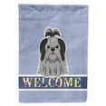 thumbnail image 1 of Caroline's Treasures BB5670GF Shih Tzu Black Silver Welcome Flag Garden Size , Small, multicolor, 1 of 3
