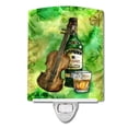 thumbnail image 1 of Caroline's Treasures BB5766CNL Irish Whiskey and Music Ceramic Night Light, 6x4x3", multicolor, 1 of 2