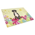 thumbnail image 1 of Caroline's Treasures BB6037LCB Easter Eggs Greater Swiss Mountain Dog Glass Cutting Board Large, 12H x 16W, multicolor, 1 of 2