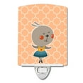 thumbnail image 1 of Caroline's Treasures BB6727CNL Ballerina Rabbit Ceramic Night Light, 6x4x3", multicolor, 1 of 2
