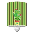 thumbnail image 1 of Caroline's Treasures BB6847CNL Cactus Stripe Ceramic Night Light, 6x4x3", multicolor, 1 of 2