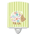 thumbnail image 1 of Flowered Hedgehog Ceramic Night Light, 1 of 2